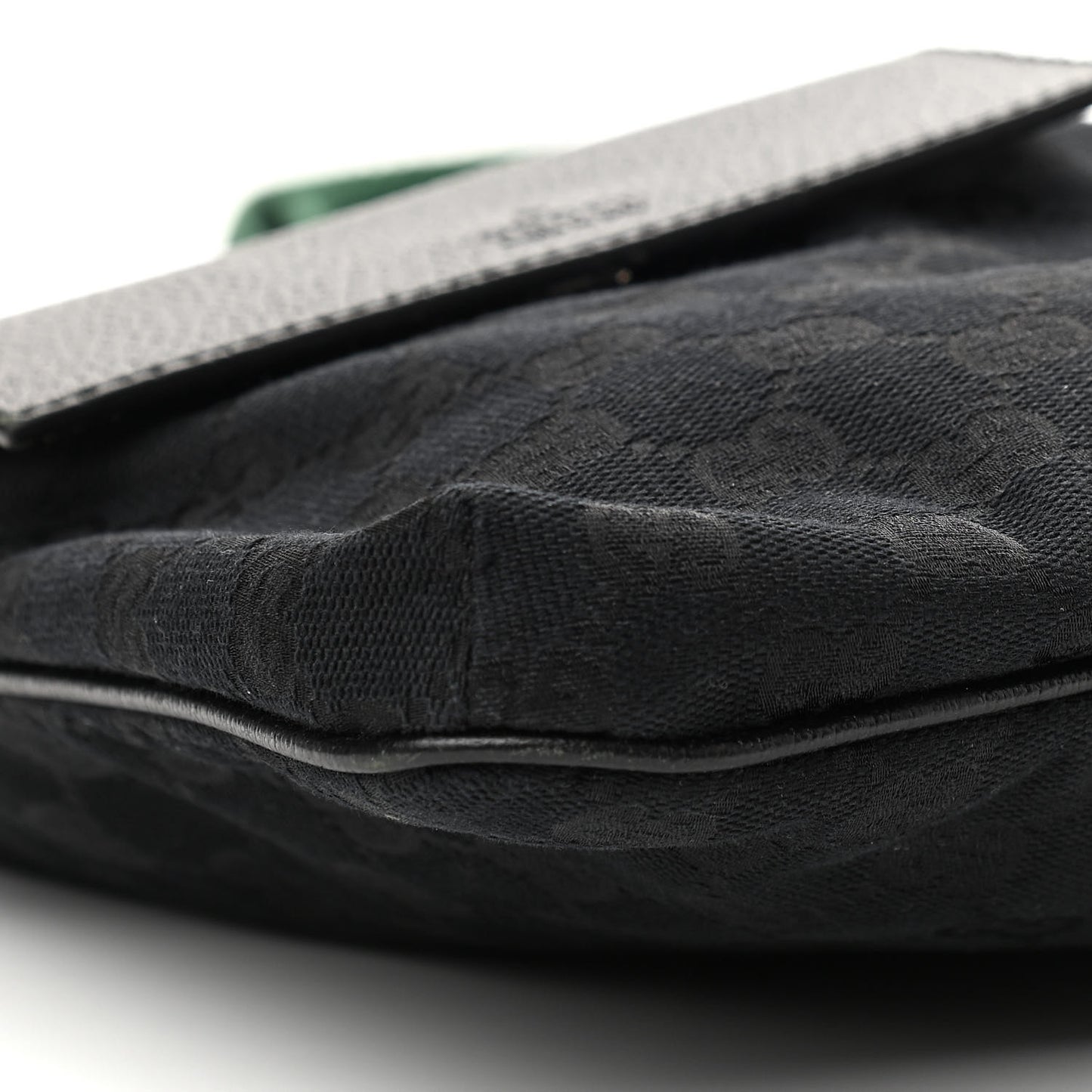 Monogram Web Medium Double Pocket Messenger Bag Black