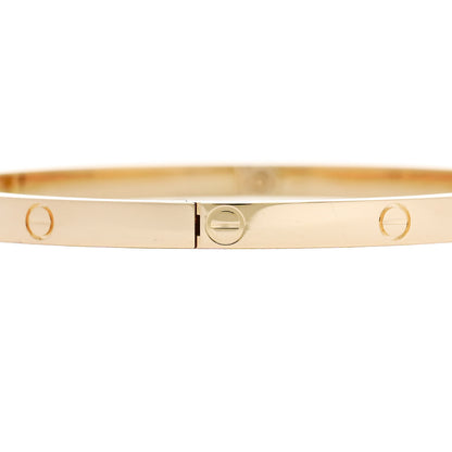 Cartier 18K Yellow Gold Small LOVE Bracelet 17 5 of 8