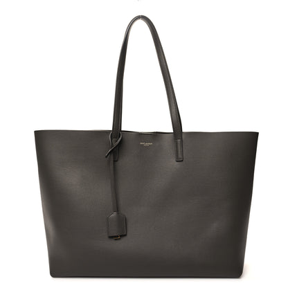 Saint Laurent SAINT LAURENT Calfskin Large Shopping Tote Pebble 1 of 13