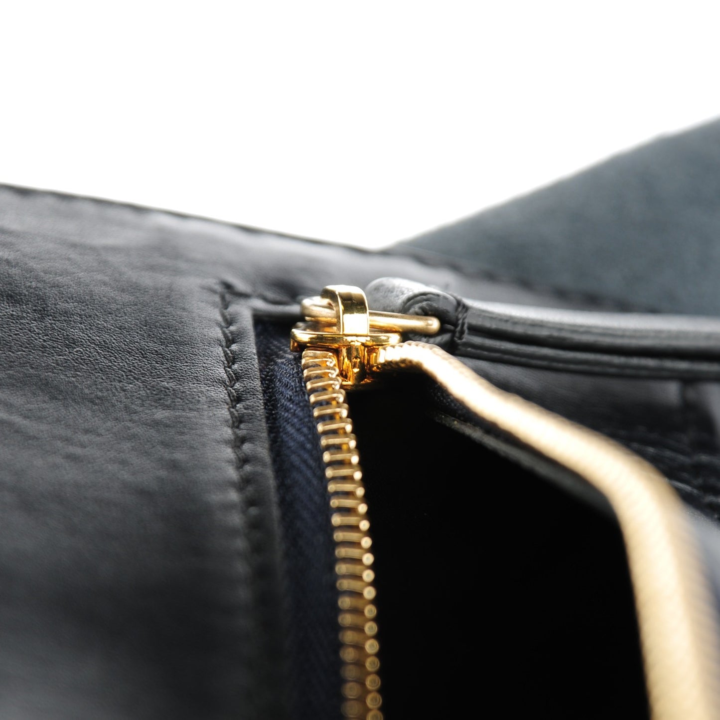 Lambskin Horizontal Cabas Black