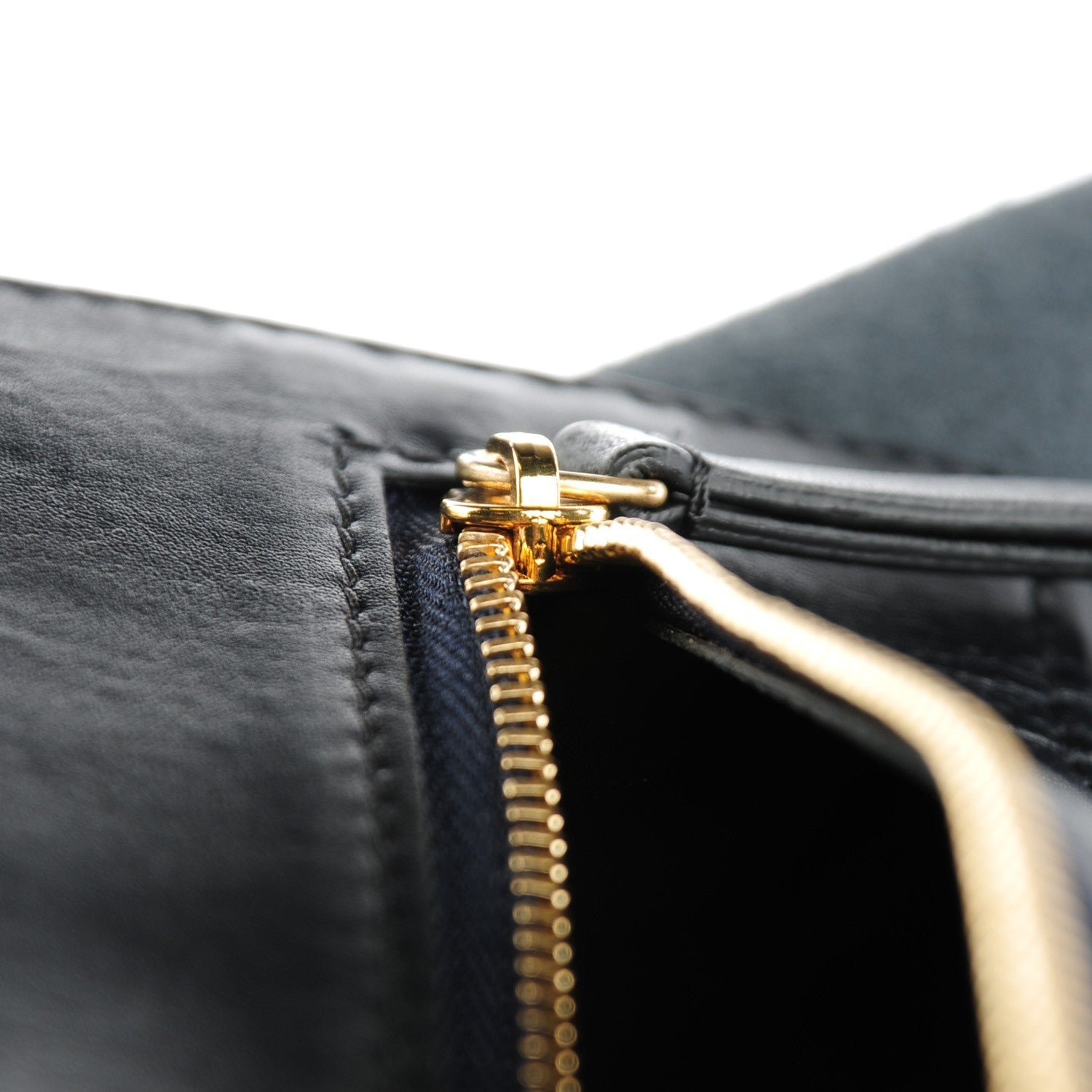 Celine Lambskin Horizontal Cabas Black 10 of 10