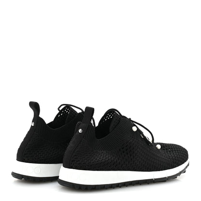 Jimmy Choo Veles Knit Pearly Lace Up Sneaker 40 Black 5 of 9