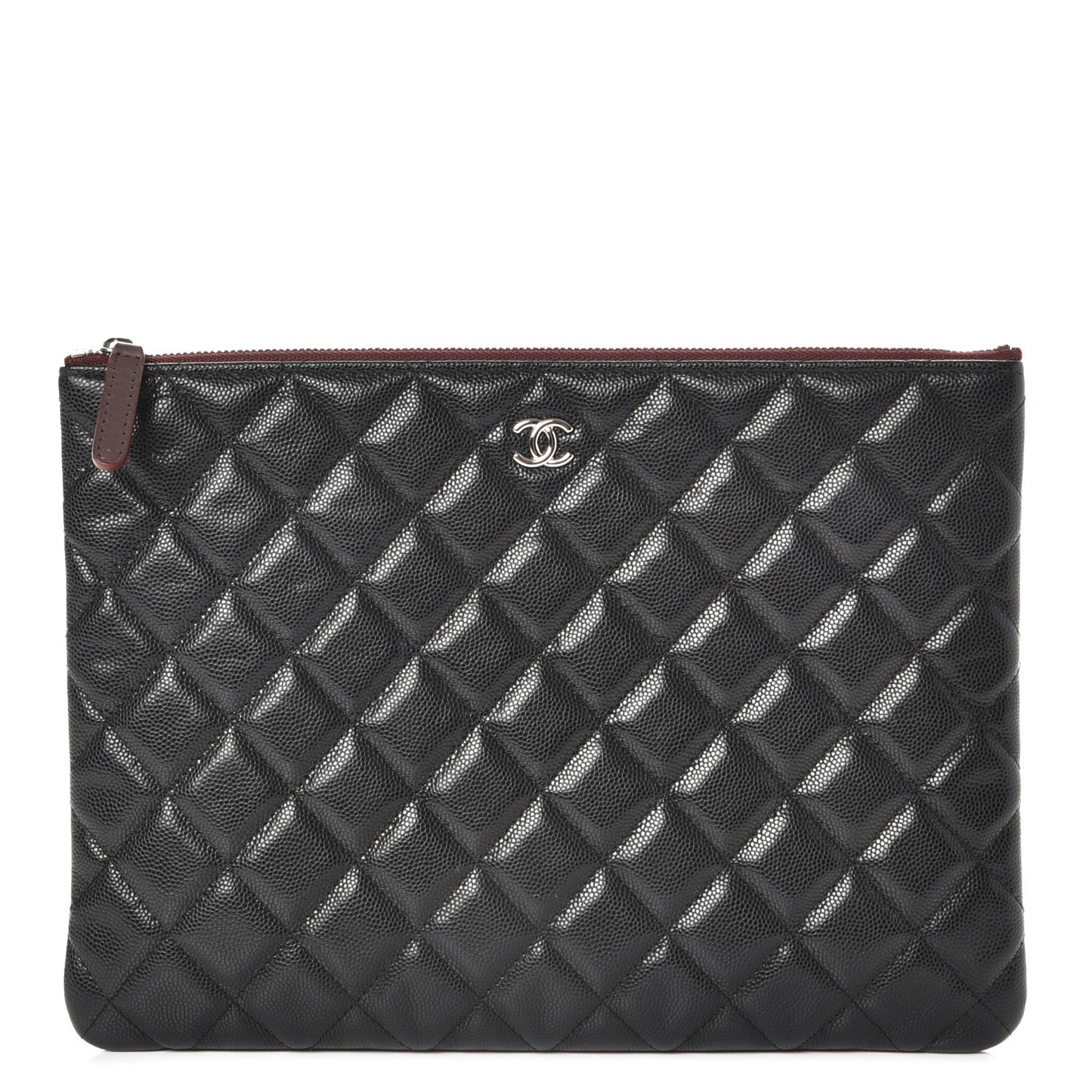 Caviar Quilted Medium Cosmetic Case Black