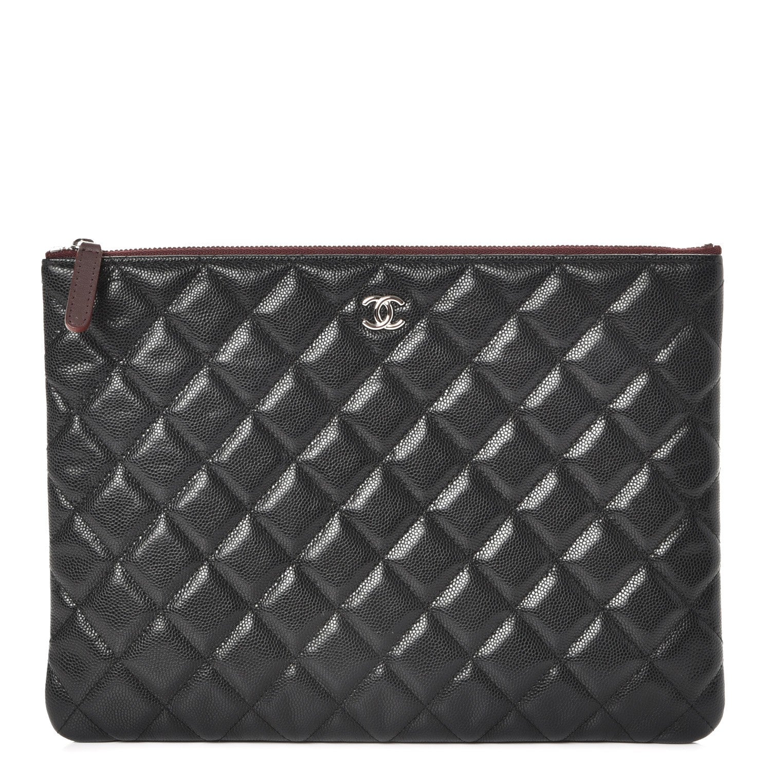 Chanel Caviar Quilted Medium Cosmetic Case Black 1 of 8