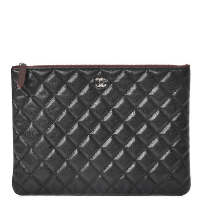 Chanel Caviar Quilted Medium Cosmetic Case Black 1 of 8