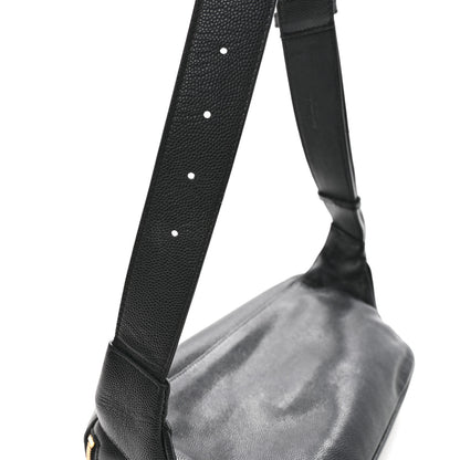 Saint Laurent Grain De Poudre Monogram Belt Bag Black 15 of 15
