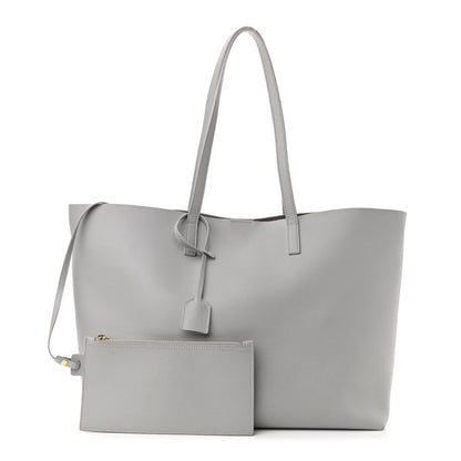 Saint Laurent Calfskin Large Shopping Tote Granite 1 of 14