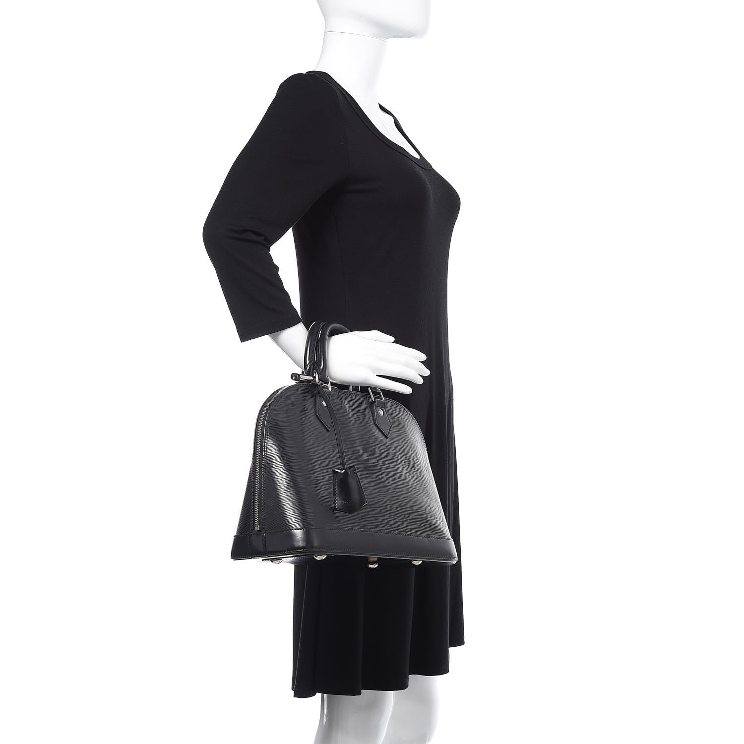 Louis Vuitton Epi Alma PM Black 2 of 10