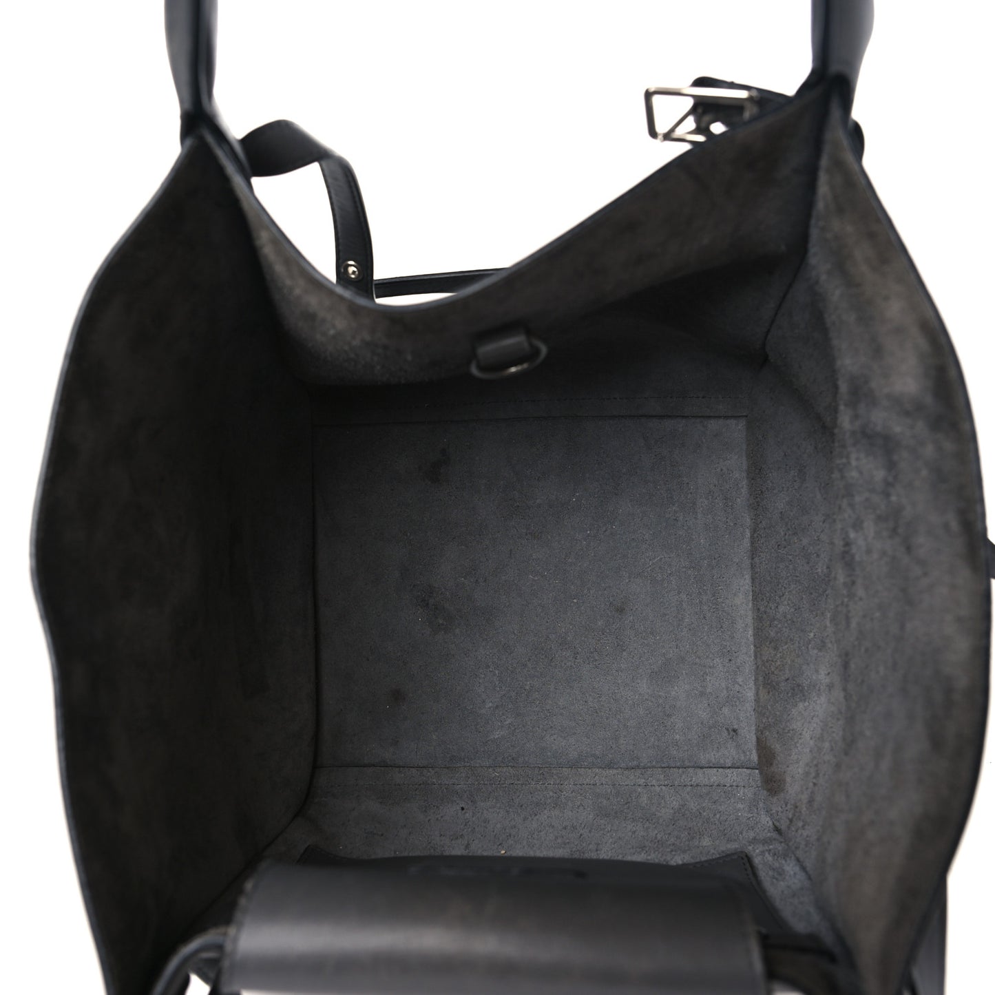Supple Grained Calfskin Small Big Bag Grey