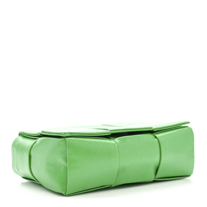 Bottega Veneta Paper Calfskin Maxi Intreccio Extra Mini Cassette Crossbody Bag Parakeet 4 of 11