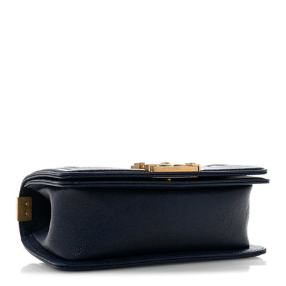 Chanel Caviar Quilted Small Boy Flap Navy 4 of 10