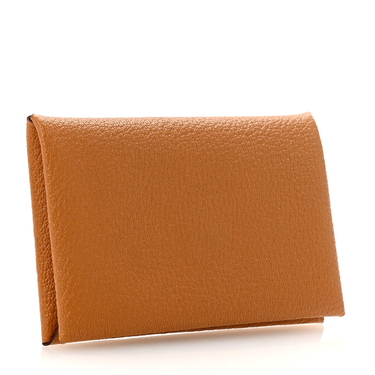 Chevre Mysore Calvi Card Case Caramel