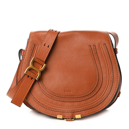 Chloe Calfskin Medium Marcie Round Crossbody Bag Tan 1 of 11