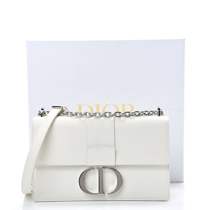 Christian Dior Grained Calfskin 30 Montaigne Chain Flap Bag White 12 of 12