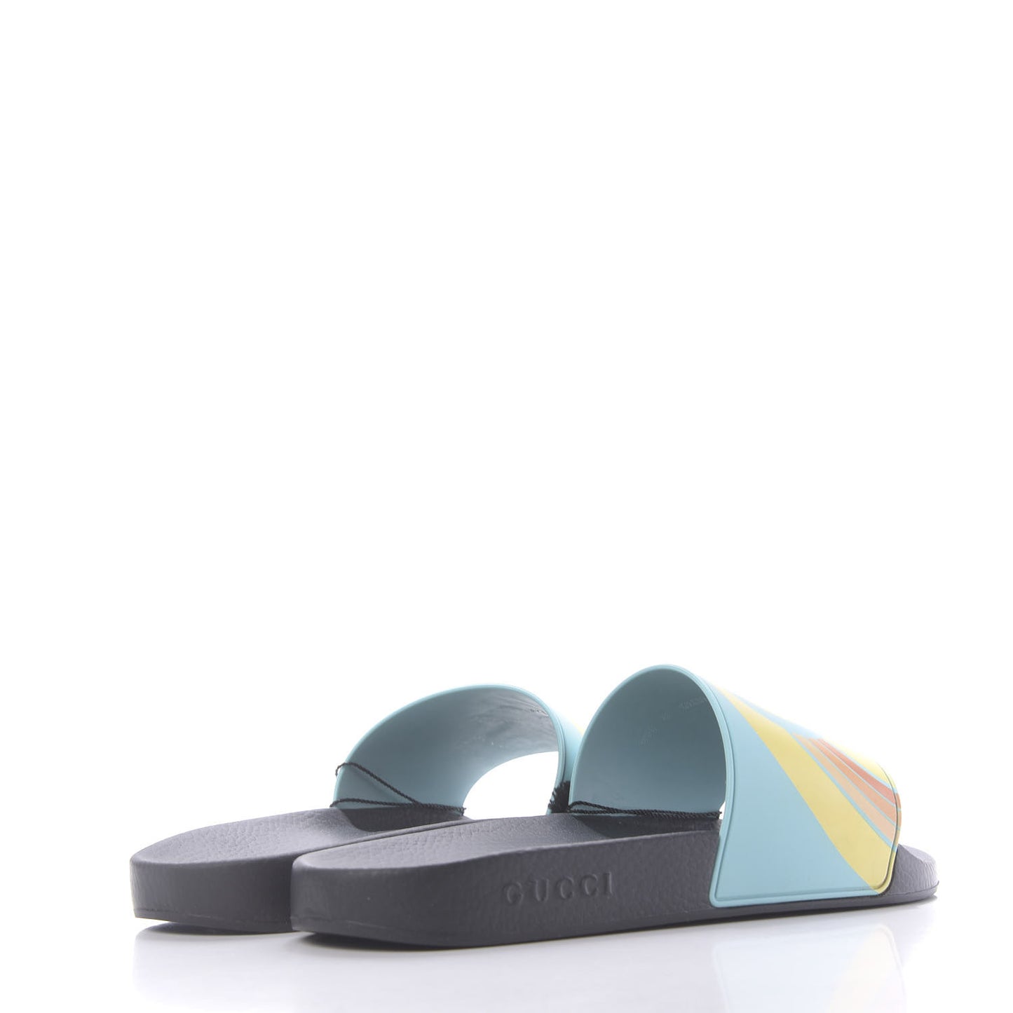 Rubber GG Rainbow Mens Pursuit Pool Slide Sandals 12 Aquamarine