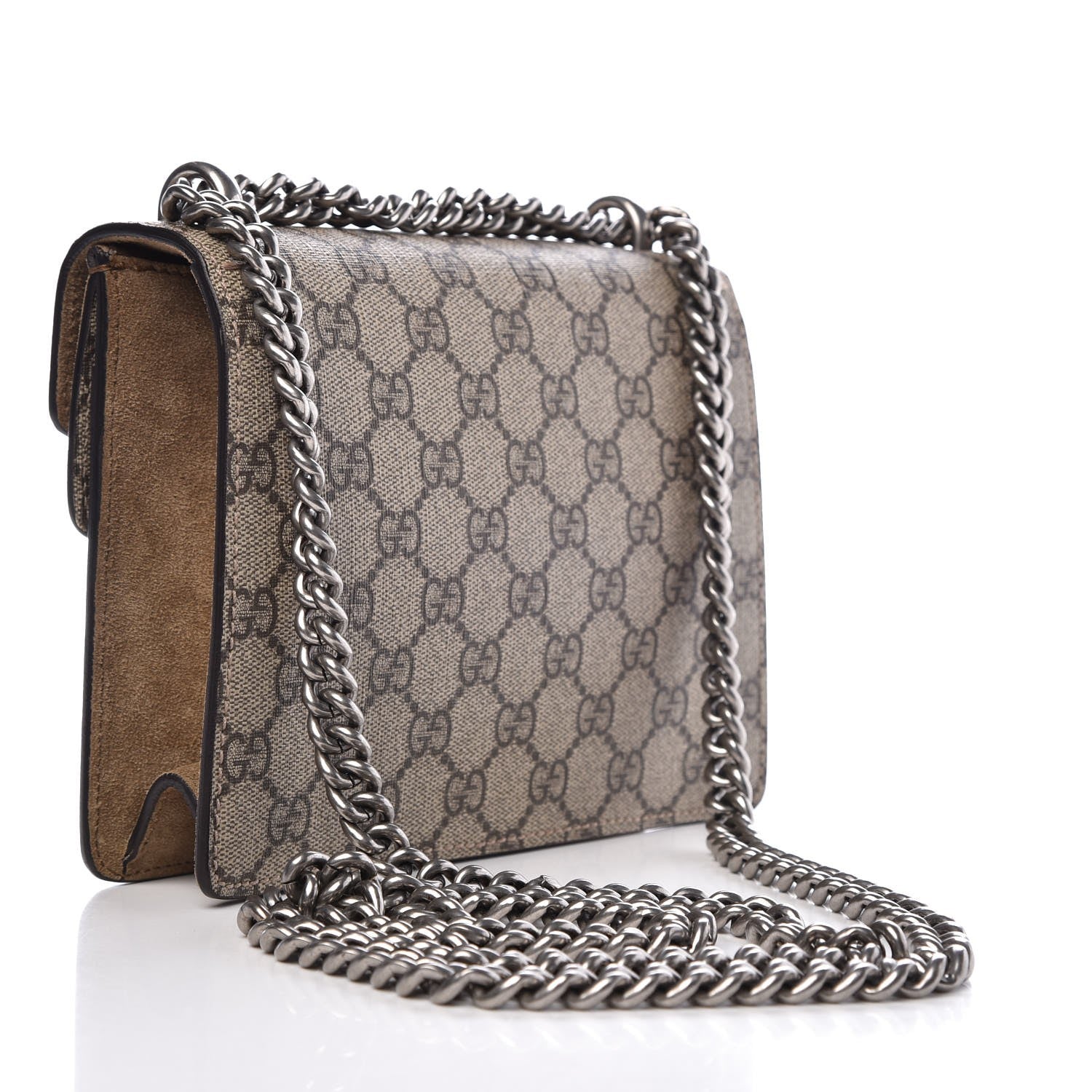 Gucci GG Supreme Monogram Mini Dionysus Shoulder Bag Taupe 3 of 8