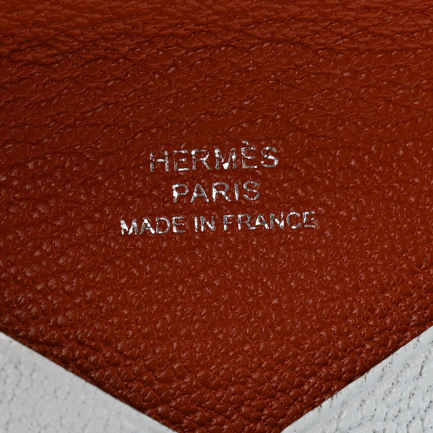 Chevre Mysore Verso Calvi Card Case Bleu Brume Brique