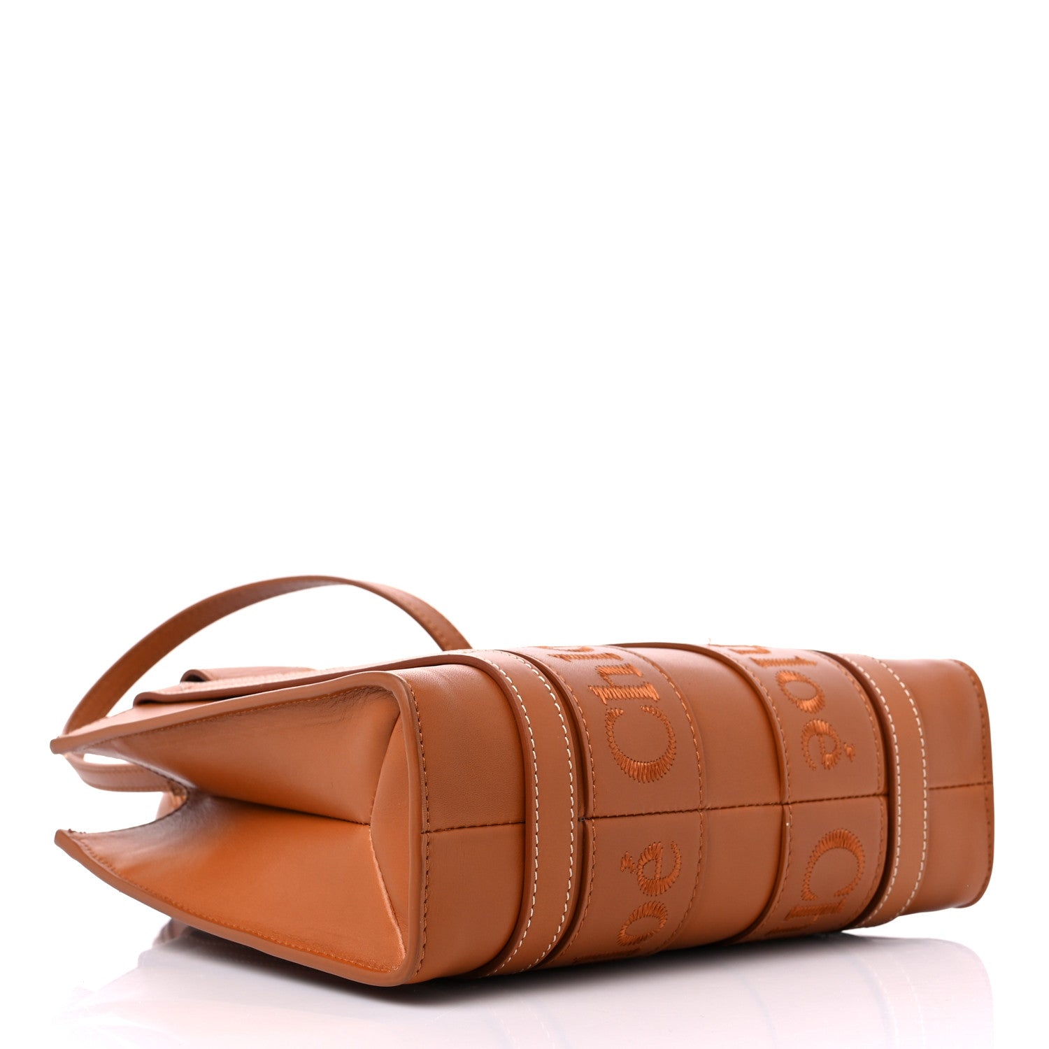 Chloe Calfskin Small Woody Tote Caramel 4 of 15