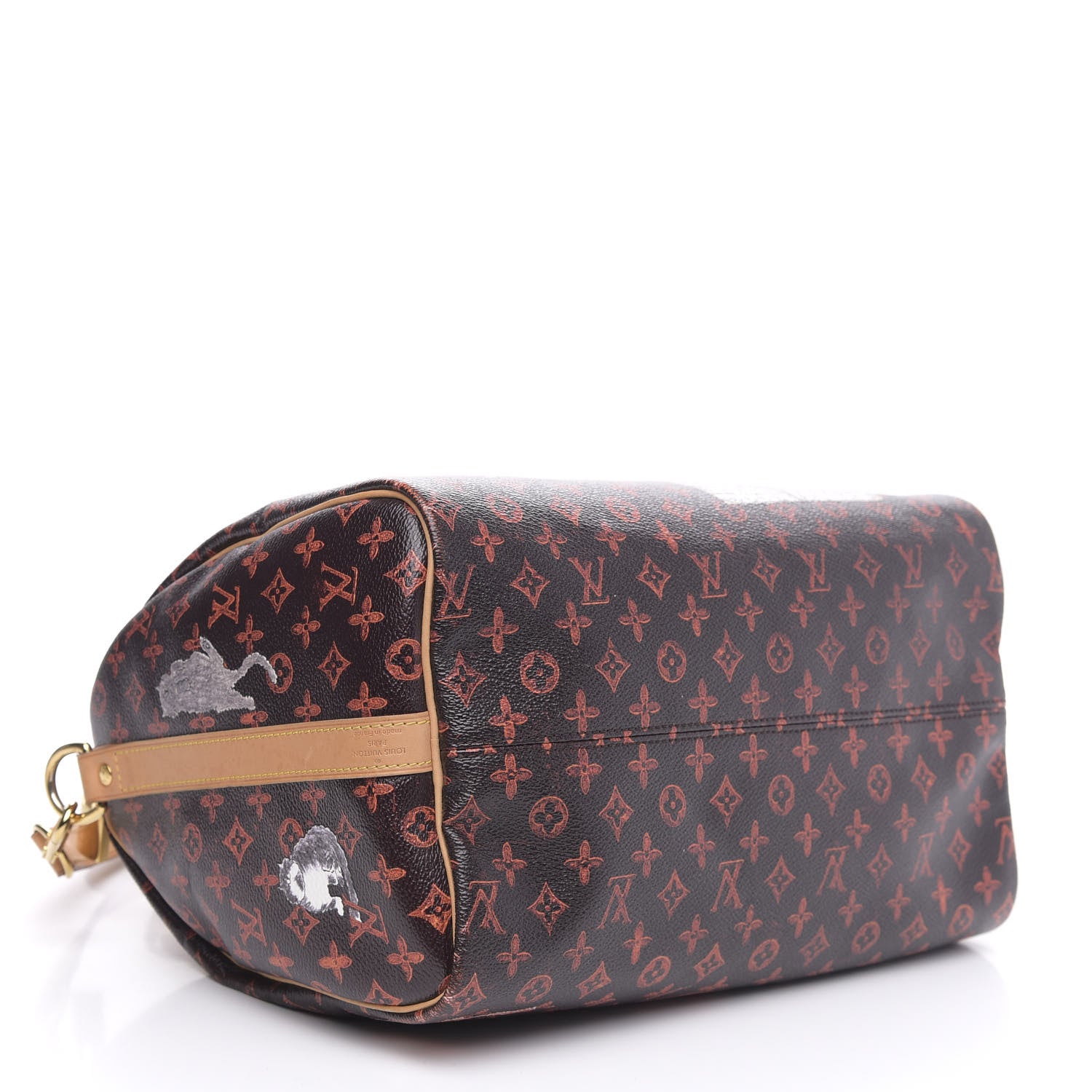 Louis Vuitton Catogram Speedy Bandouliere 30 Marron 4 of 17