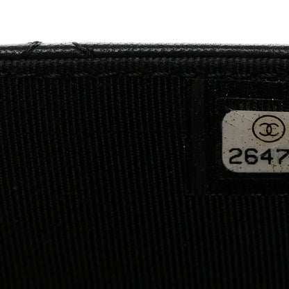 Chanel Lambskin Quilted Wallet On Chain WOC Black 8 of 11