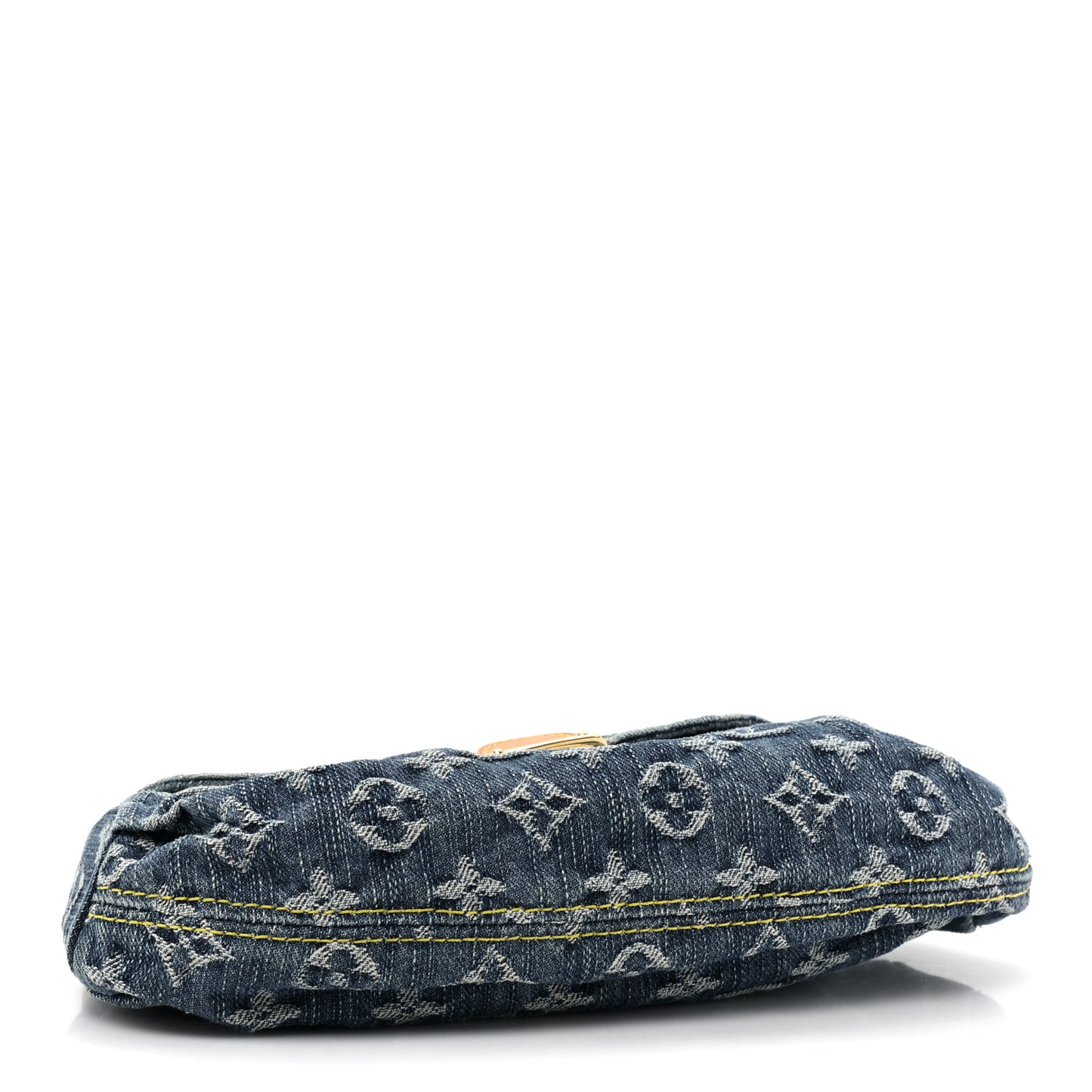 Monogram Denim Mini Pleaty Blue