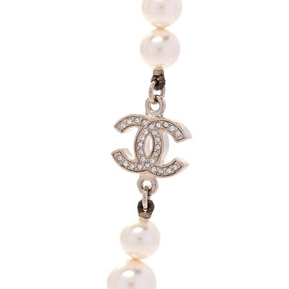 Chanel Graduated Pearl CC Long Necklace Gold 4 of 6