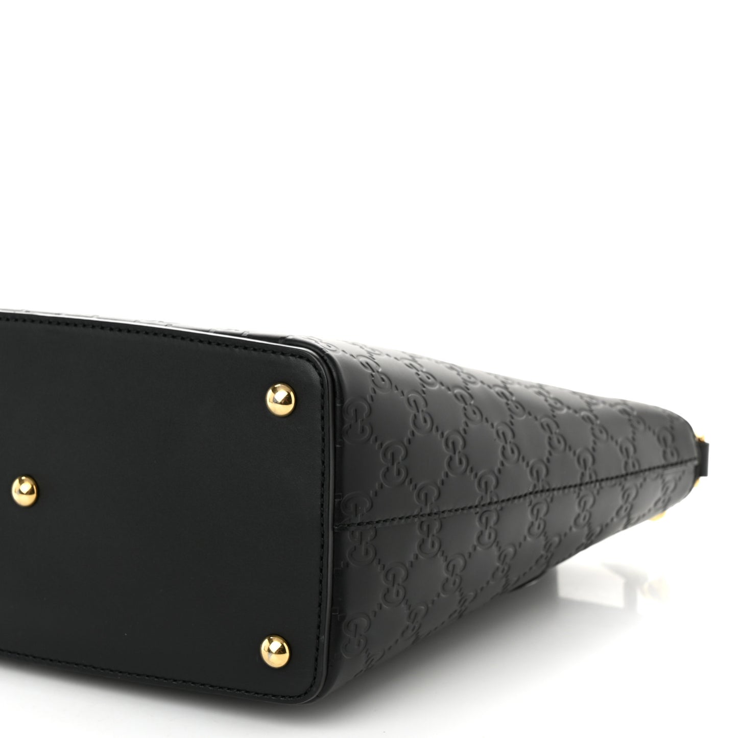 Guccissima Small Zippered Bucket Tote Black