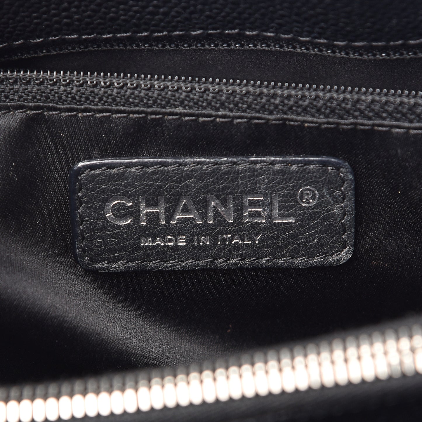Caviar Quilted Grand Shopping Tote GST Black