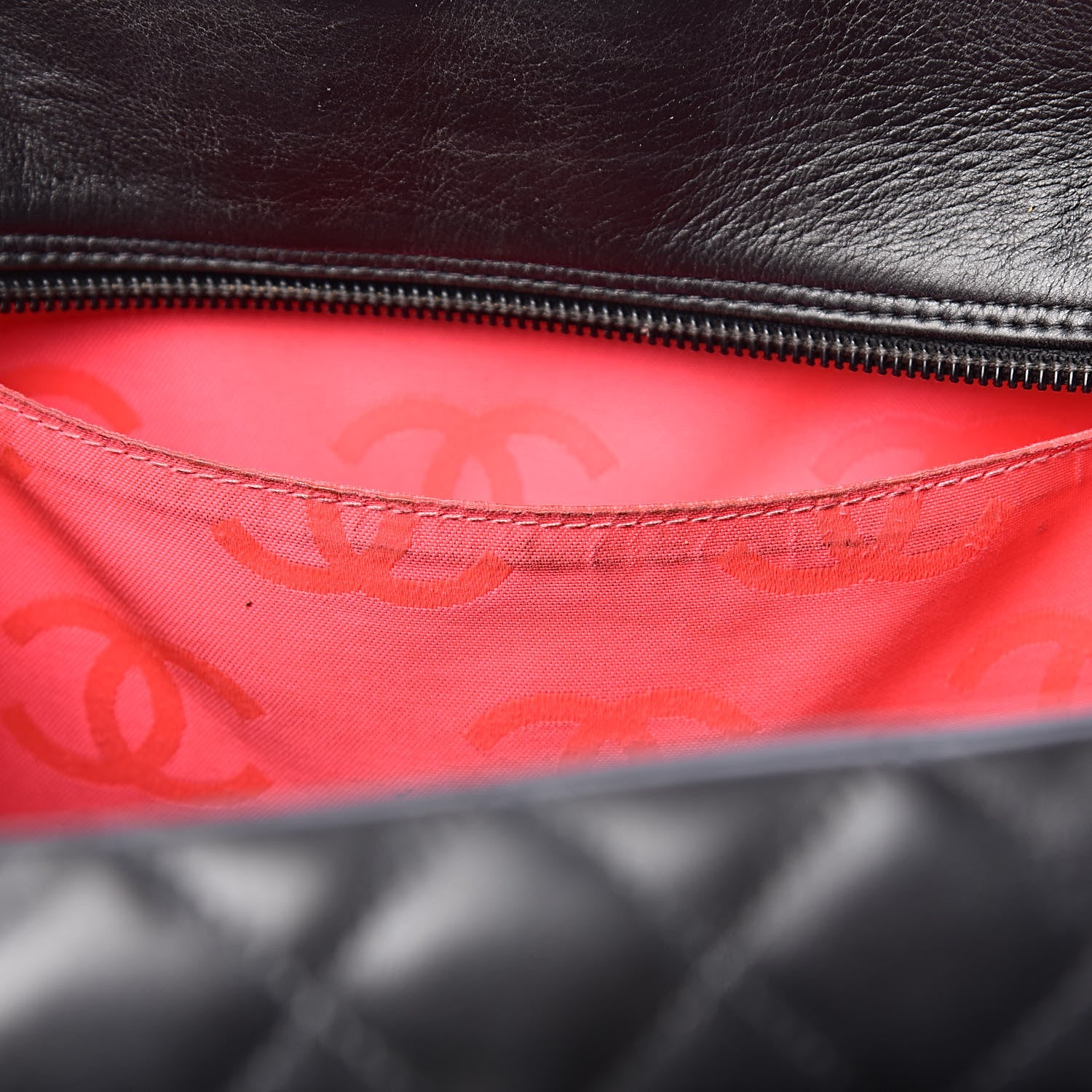 Chanel Calfskin Quilted Large Cambon Multipocket Reporter Black 11 of 24