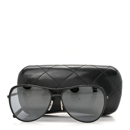 Chanel Pilot Summer Aviator Sunglasses 4223 Black 8 of 8
