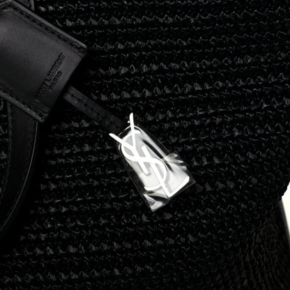 Saint Laurent Raffia Tote Black 6 of 7