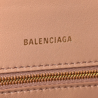 Balenciaga Grained Calfskin Small Hourglass Top Handle Bag Nude Beige 6 of 10