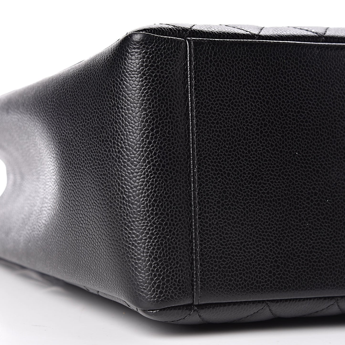 Caviar Quilted Grand Shopping Tote GST Black