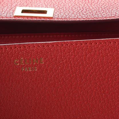 Celine Goatskin Medium Classic Box Flap Bag Carmin 6 of 8