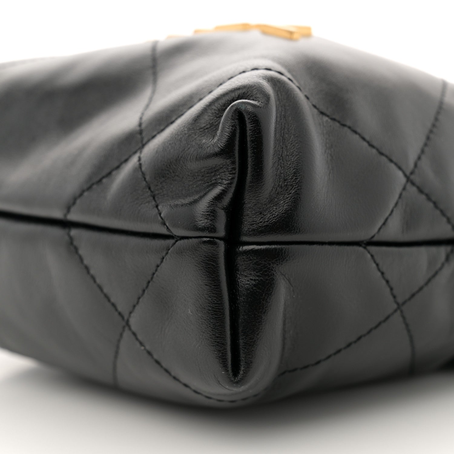 Chanel Shiny Calfskin Quilted Mini Chanel 22 Black 10 of 11