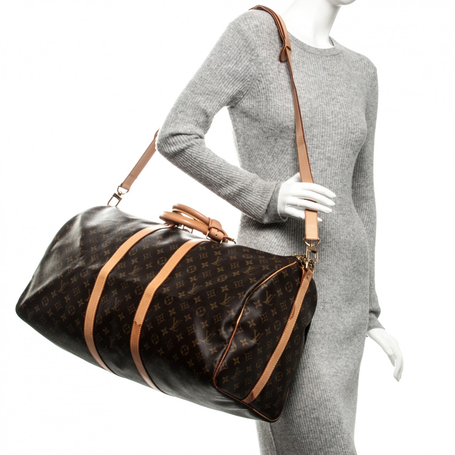 Louis Vuitton Monogram Keepall Bandouliere 55 2 of 10