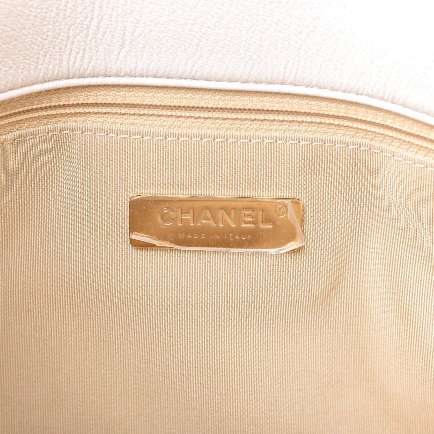 Chanel Goatskin Quilted Large Chanel 19 Flap White 8 of 11