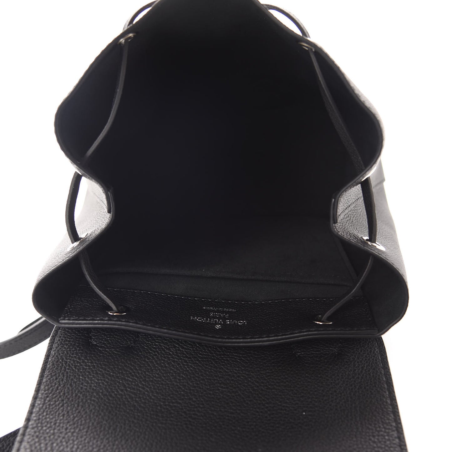 Calfskin Lockme Backpack Black