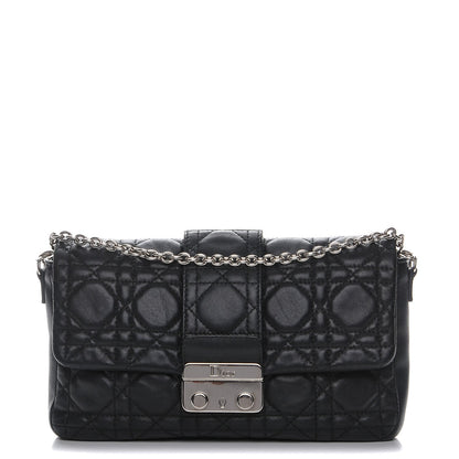 Christian Dior Lambskin Cannage New Lock Pouch Black 1 of 9