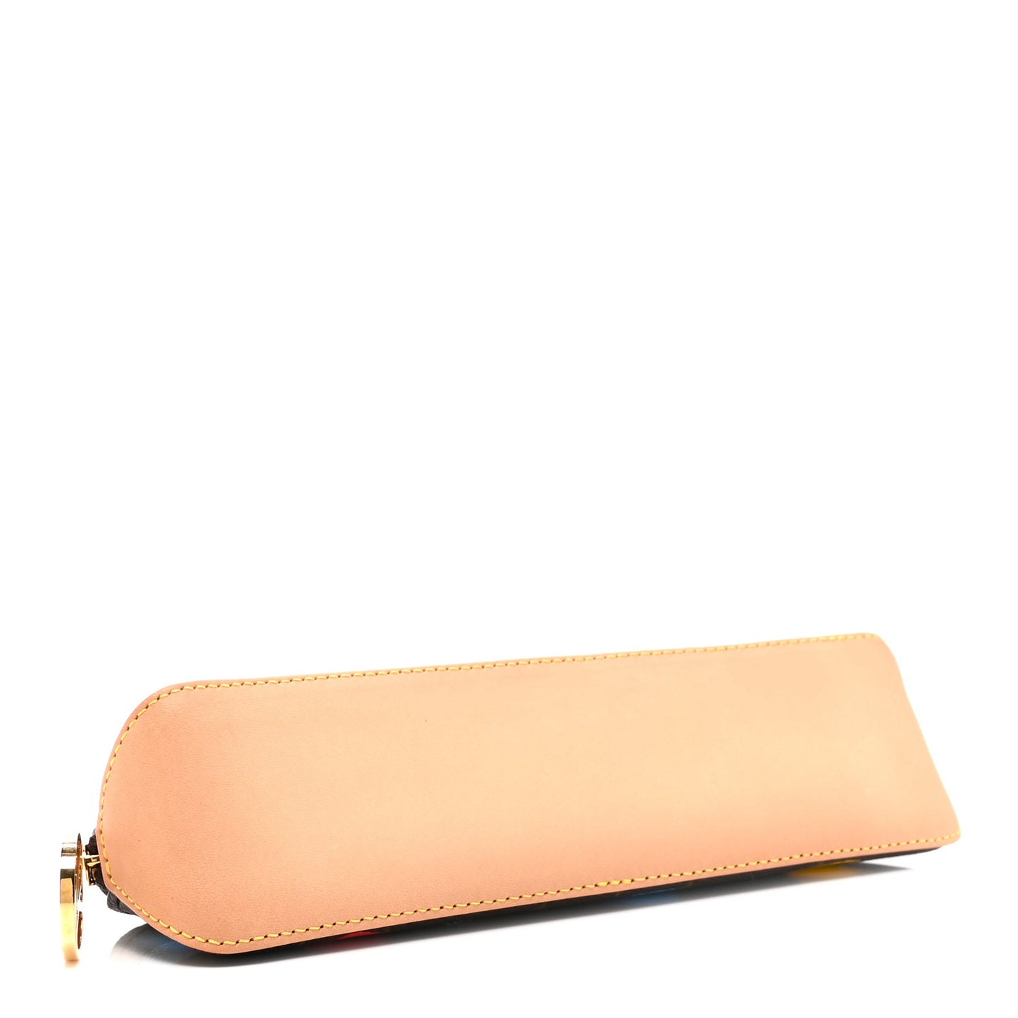 X YK Monogram Dots Elizabeth Pencil Pouch Multicolor