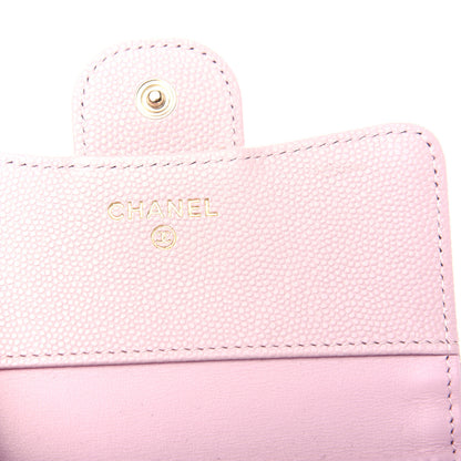 Chanel Caviar Quilted Compact Flap Wallet Light Pink 6 of 9
