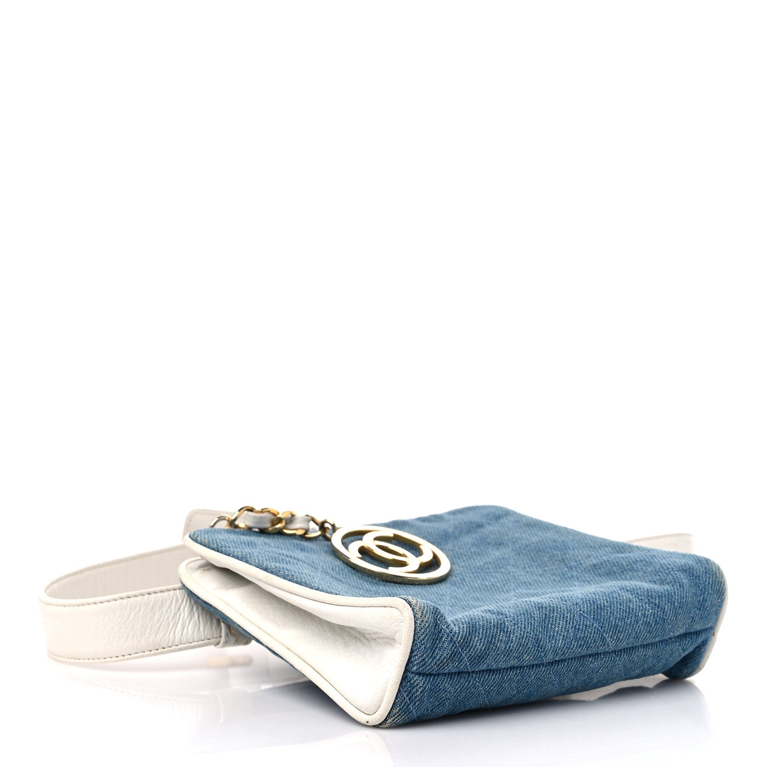 Chanel Denim Belt Bag Blue 4 of 19