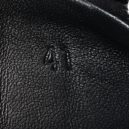 Hermes Goatskin Suede Goatskin Bouncing Sneakers 41 Black 6 of 9