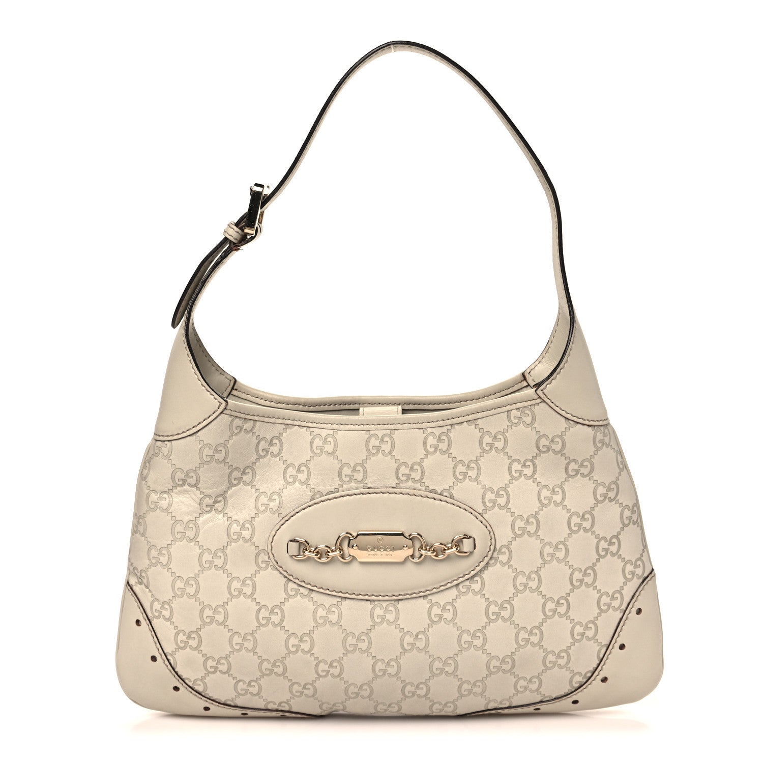 Gucci Guccissima Punch Hobo Off White 1 of 11