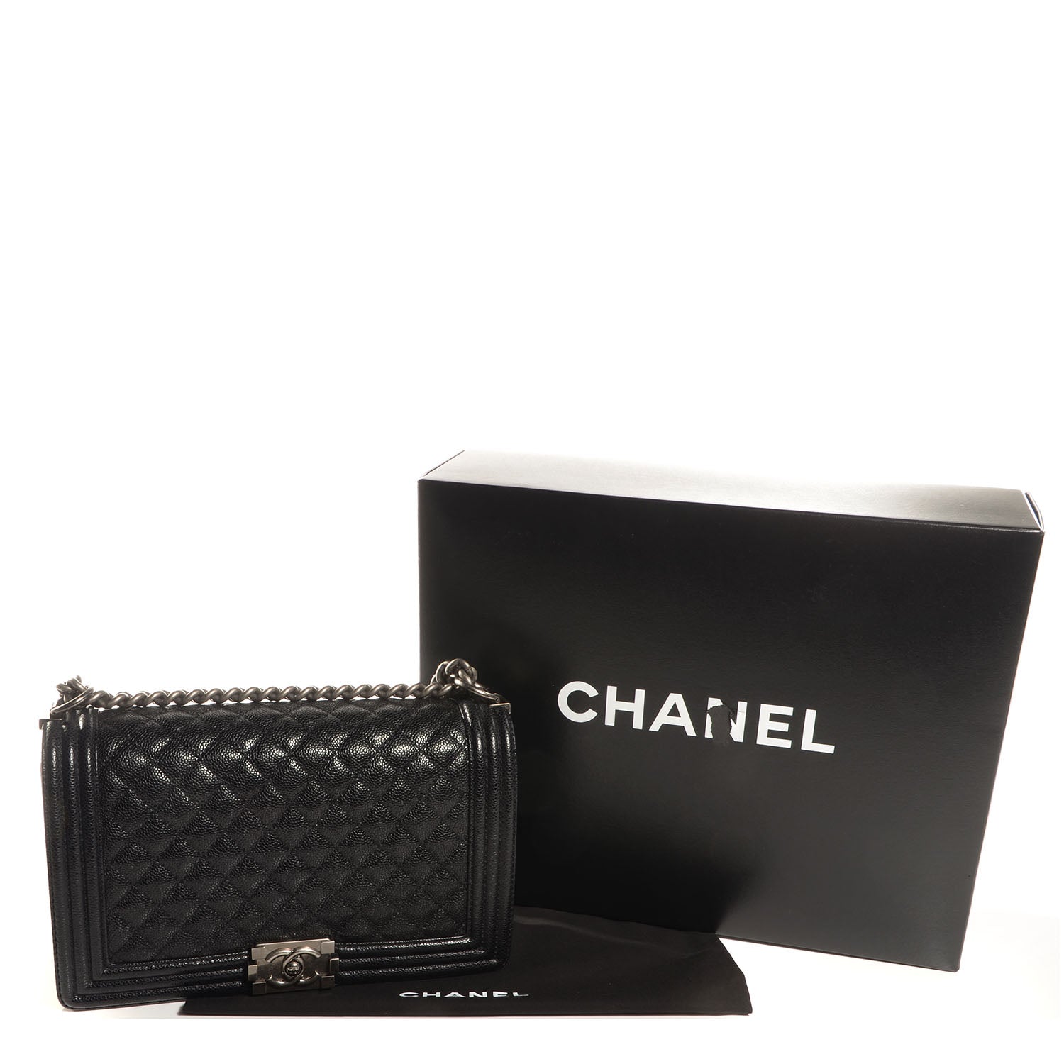Chanel Caviar Medium Boy Flap Black 5 of 9