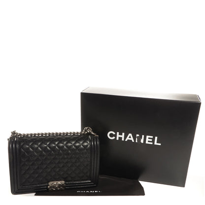 Chanel Caviar Medium Boy Flap Black 5 of 9