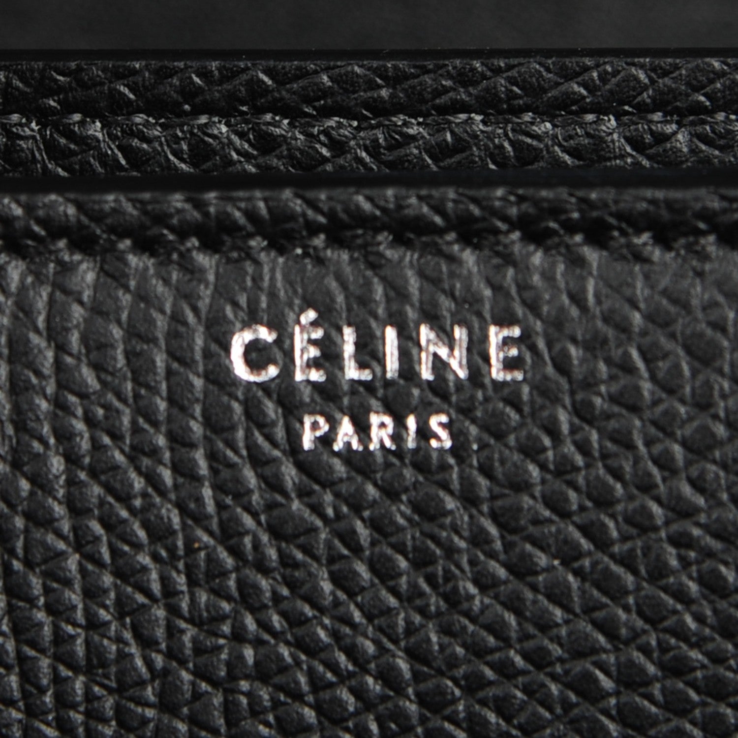 Celine Grained Calfskin Small Case Bag Black 6 of 7