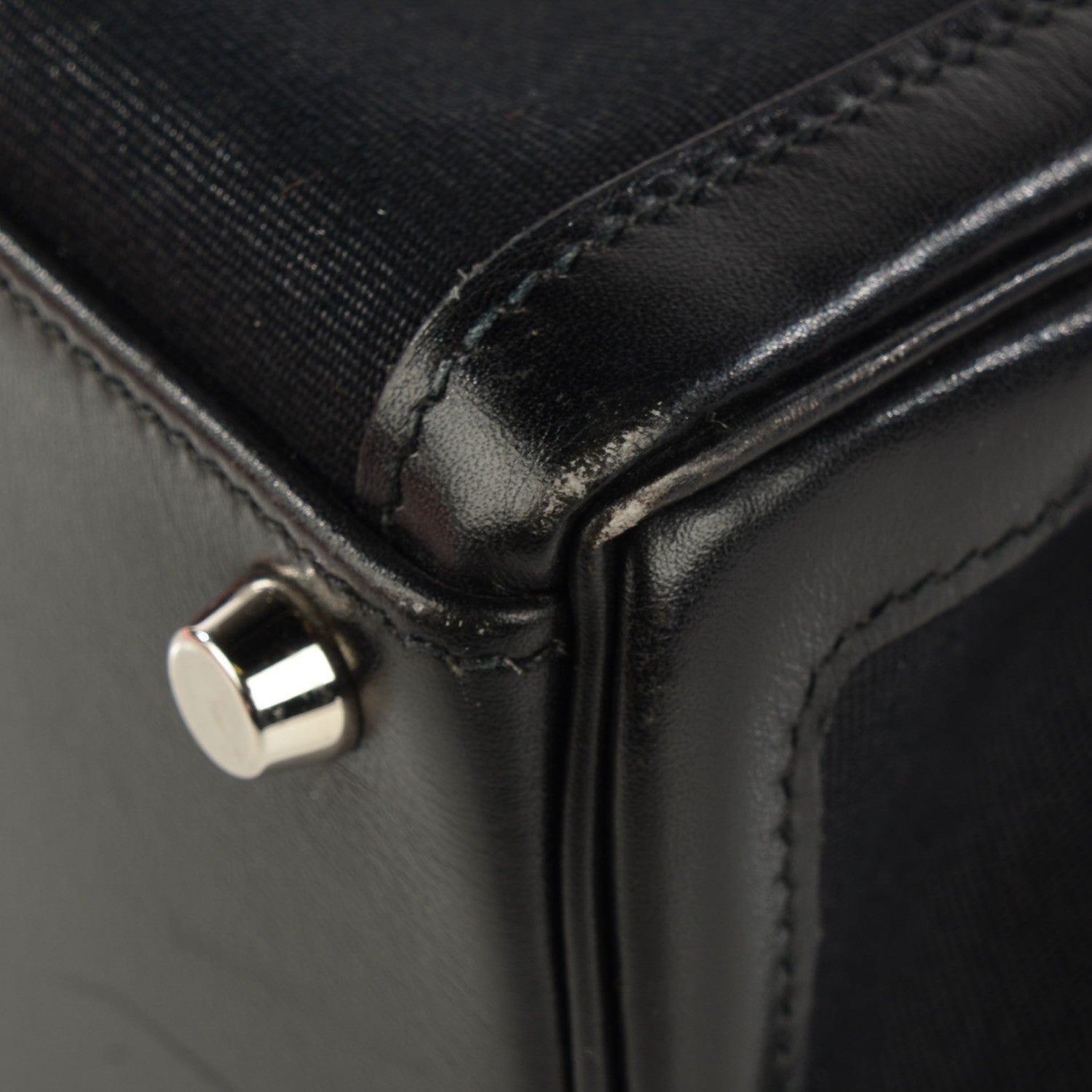 Hermes Box Toile Lakis Kelly 32 Black 18 of 19