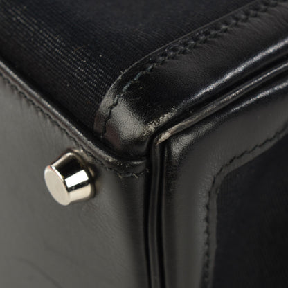 Hermes Box Toile Lakis Kelly 32 Black 18 of 19