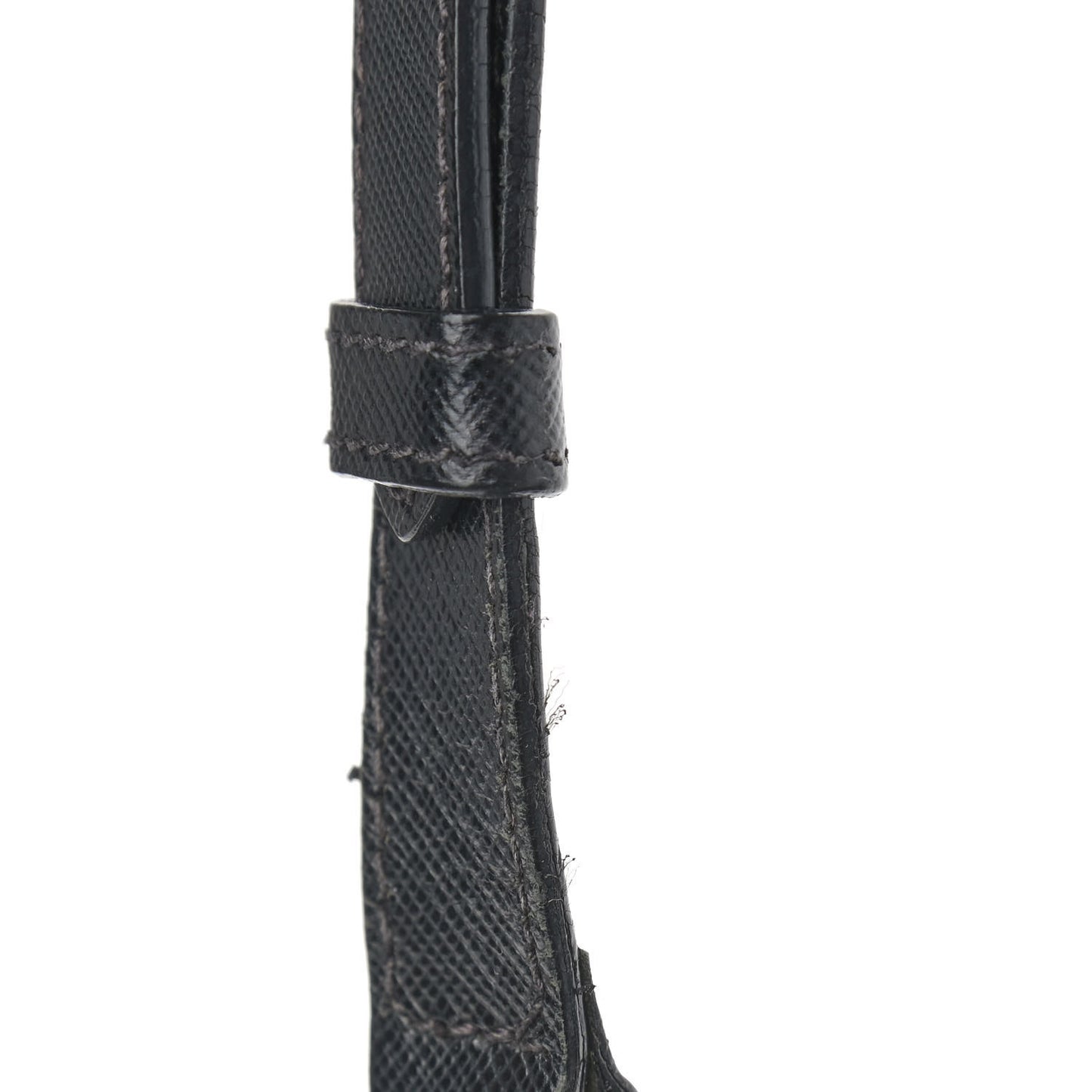 Saffiano Tessuto Nylon Crossbody Bag Black